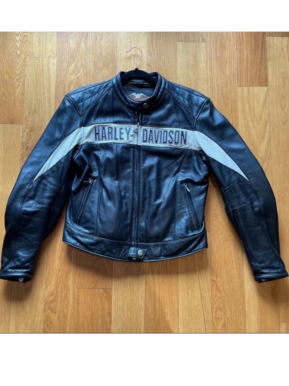 Harley Davidson Women’s Vintage Motorcycle Jacket Bad Moon Black L